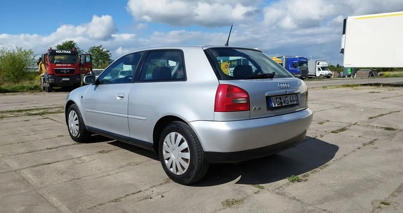 Audi A3 cena 4900 przebieg: 257408, rok produkcji 2000 z Miłakowo małe 704